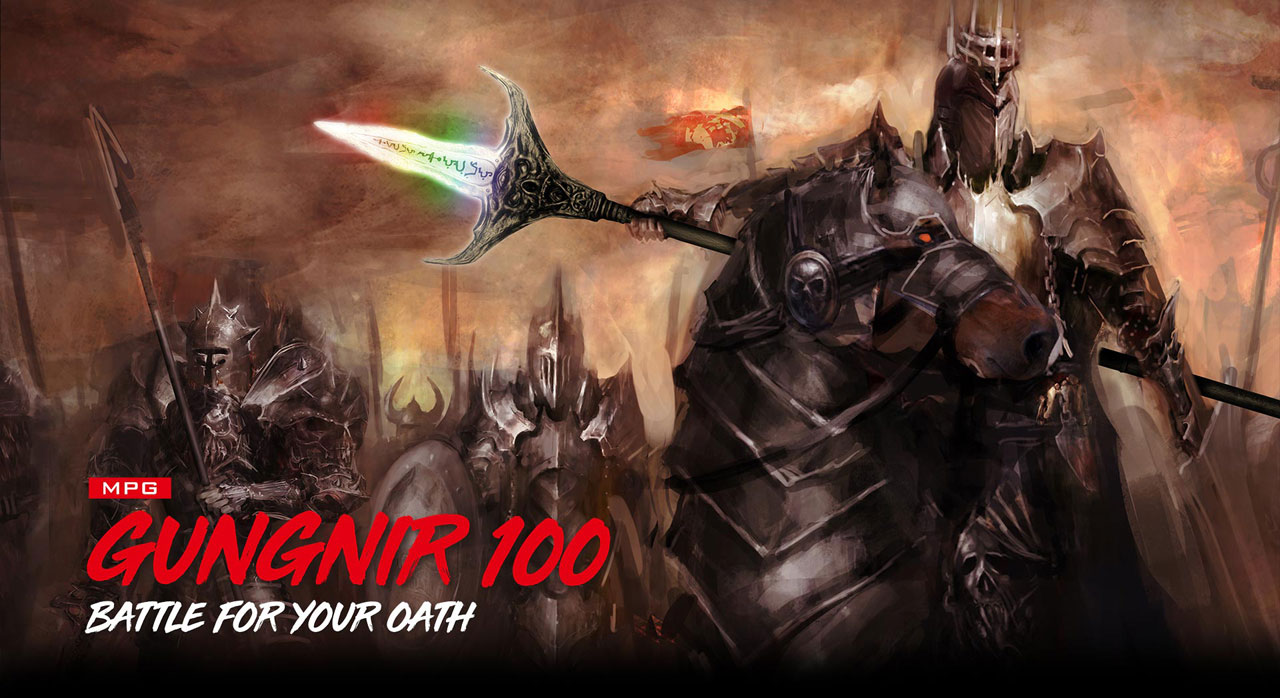 MSI MPG GUNGNIR 100 Tempered Glass MidTower Gaming PC Case MPG